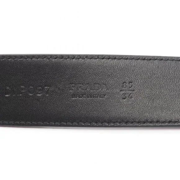 Prada Belt Leather Black 85